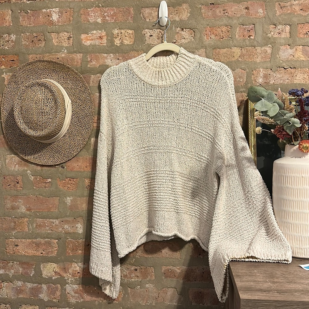 Topshop wide sleeve sweater